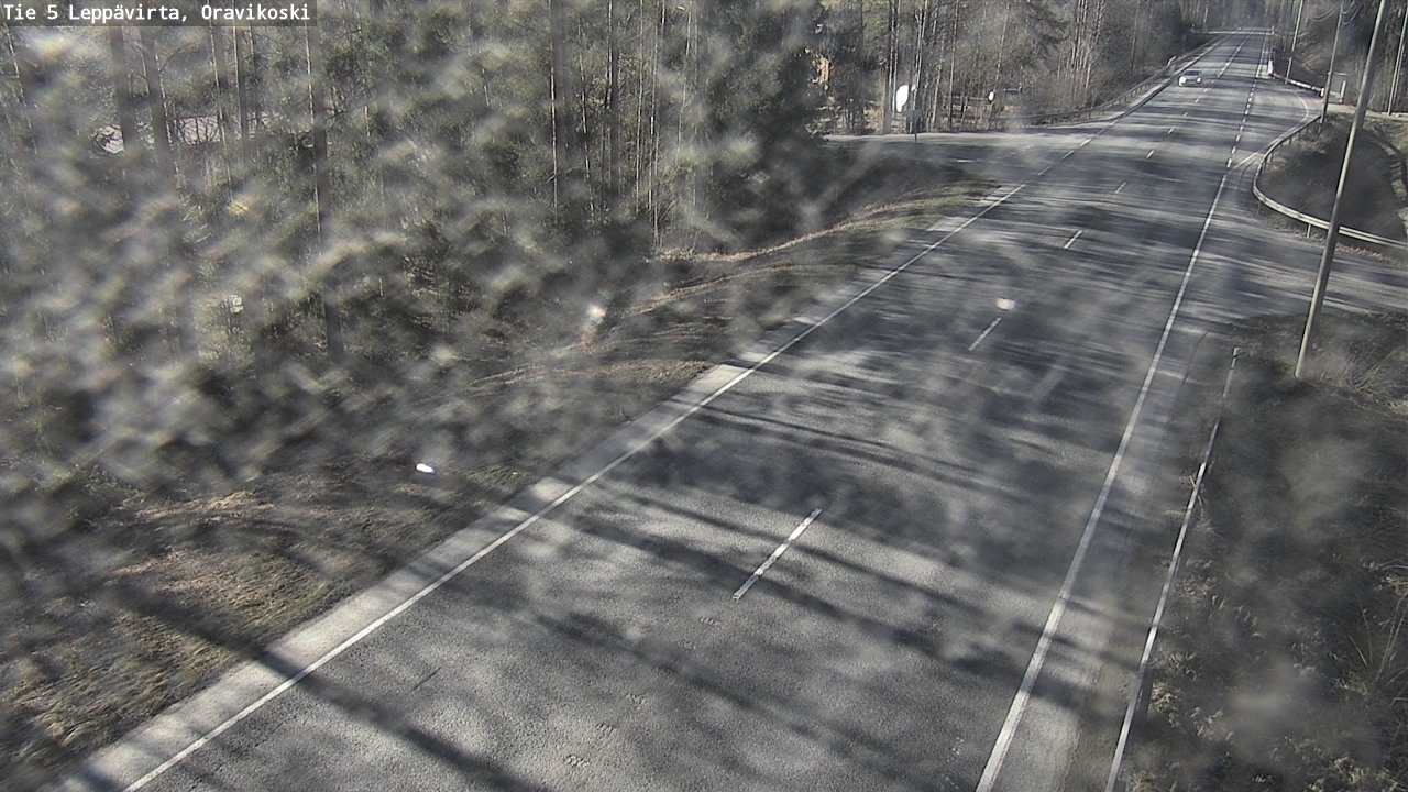 Weather Camera Image Road 5 Leppävirta, Oravikoski, Leppävirta, Pohjois-Savo