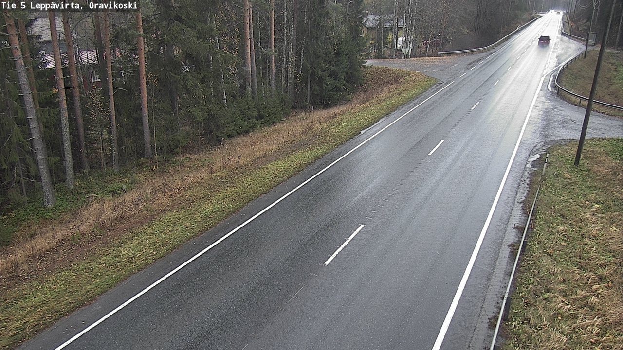 Weather Camera Image Väg 5 Leppävirta, Oravikoski, Leppävirta, Pohjois-Savo