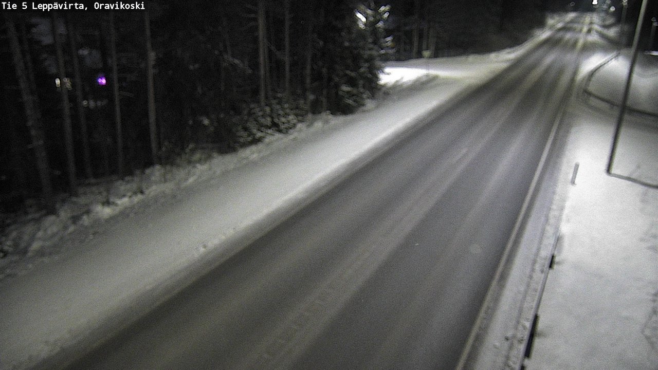 Weather Camera Image Väg 5 Leppävirta, Oravikoski, Leppävirta, Pohjois-Savo