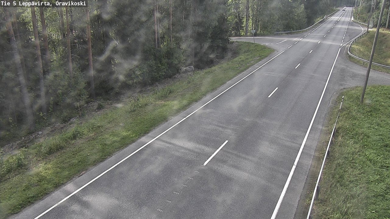 Weather Camera Image Road 5 Leppävirta, Oravikoski, Leppävirta, Pohjois-Savo