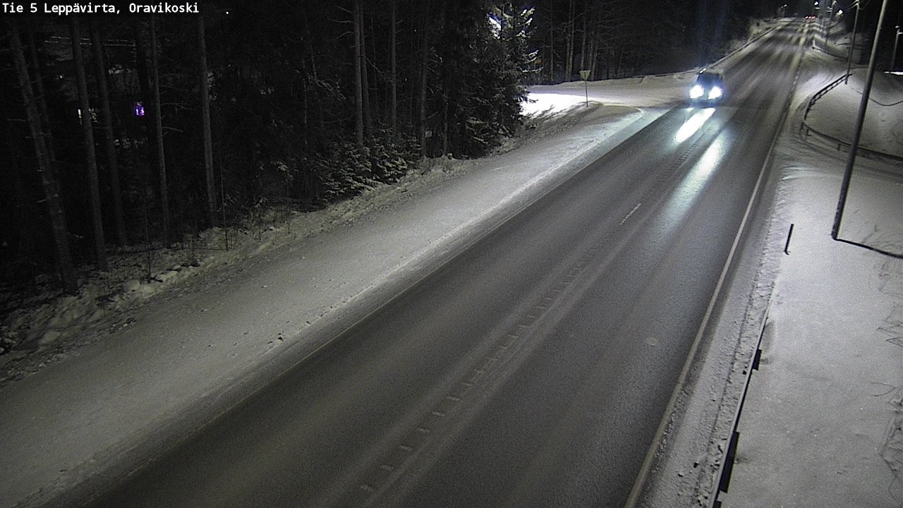 Weather Camera Image Väg 5 Leppävirta, Oravikoski, Leppävirta, Pohjois-Savo