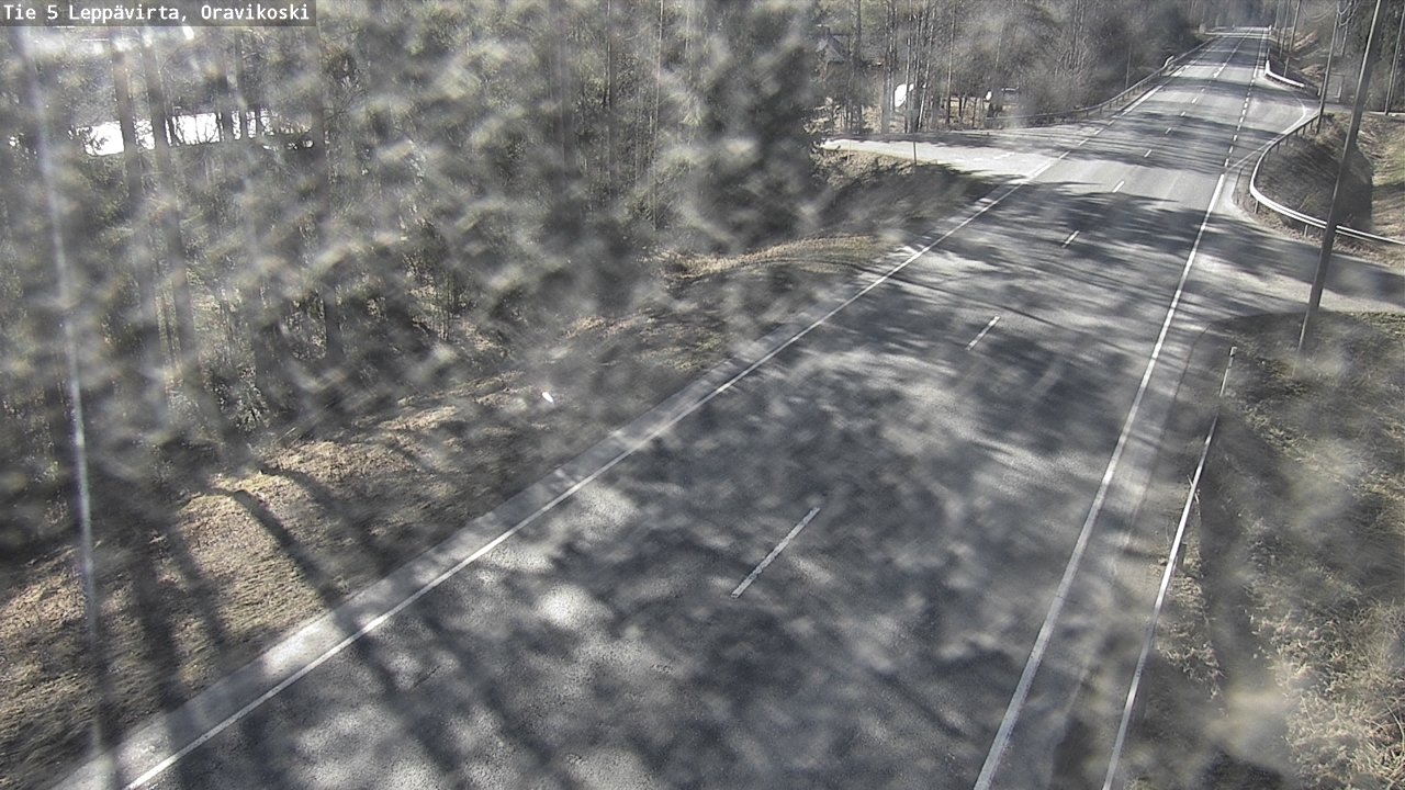 Weather Camera Image Väg 5 Leppävirta, Oravikoski, Leppävirta, Pohjois-Savo