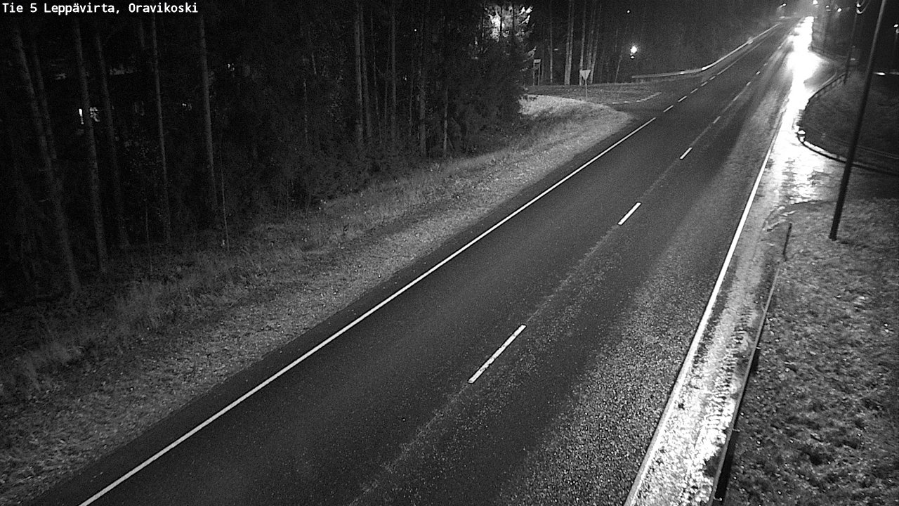 Weather Camera Image Väg 5 Leppävirta, Oravikoski, Leppävirta, Pohjois-Savo