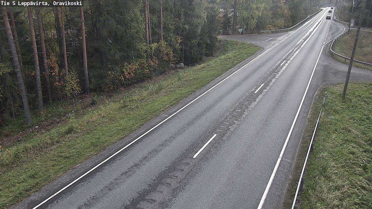 Weather Camera Image Road 5 Leppävirta, Oravikoski, Leppävirta, Pohjois-Savo