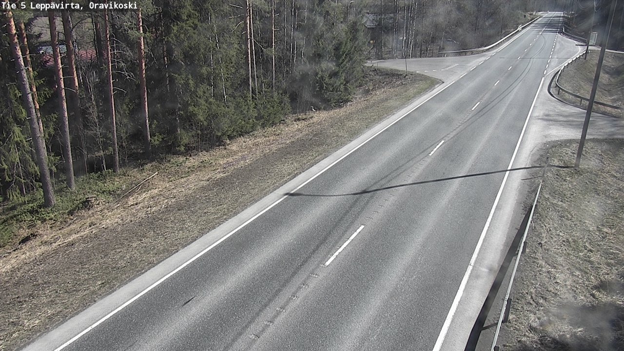 Weather Camera Image Väg 5 Leppävirta, Oravikoski, Leppävirta, Pohjois-Savo