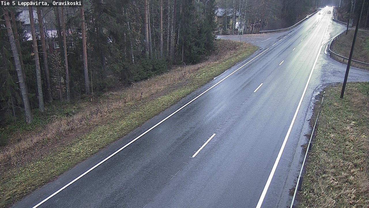 Weather Camera Image Väg 5 Leppävirta, Oravikoski, Leppävirta, Pohjois-Savo
