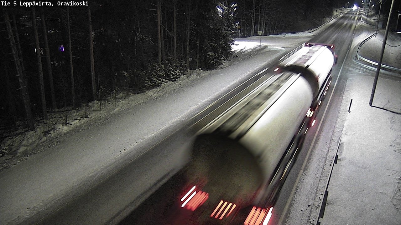 Weather Camera Image Väg 5 Leppävirta, Oravikoski, Leppävirta, Pohjois-Savo