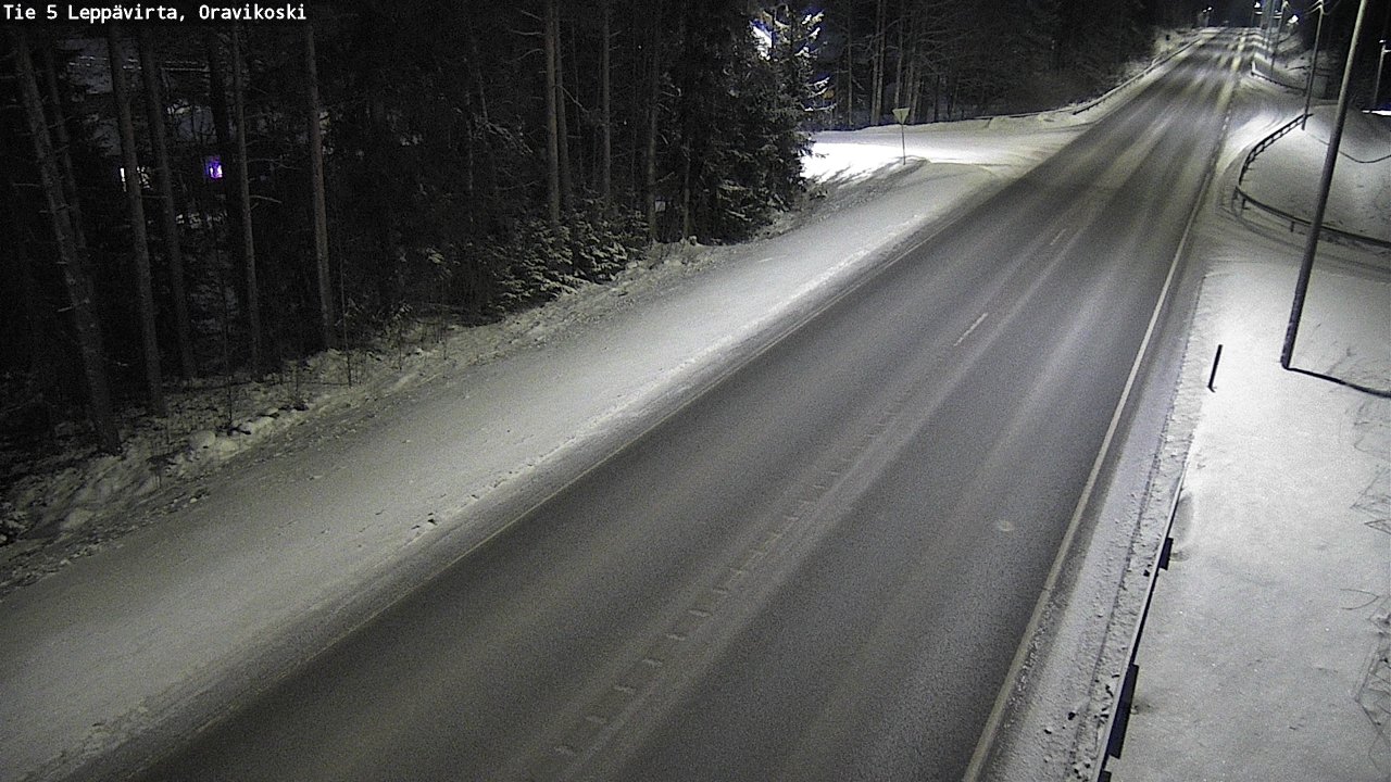 Weather Camera Image Väg 5 Leppävirta, Oravikoski, Leppävirta, Pohjois-Savo