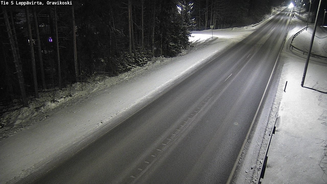 Weather Camera Image Väg 5 Leppävirta, Oravikoski, Leppävirta, Pohjois-Savo