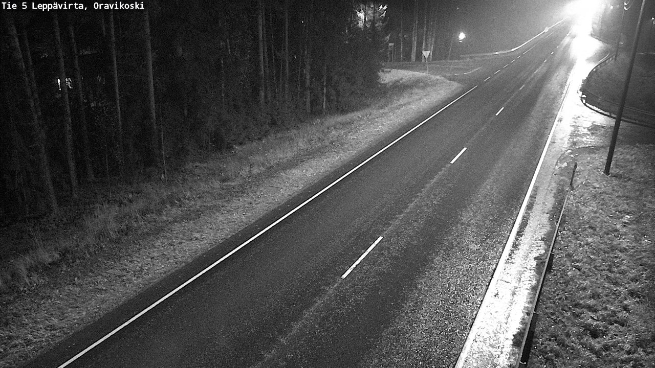 Weather Camera Image Road 5 Leppävirta, Oravikoski, Leppävirta, Pohjois-Savo