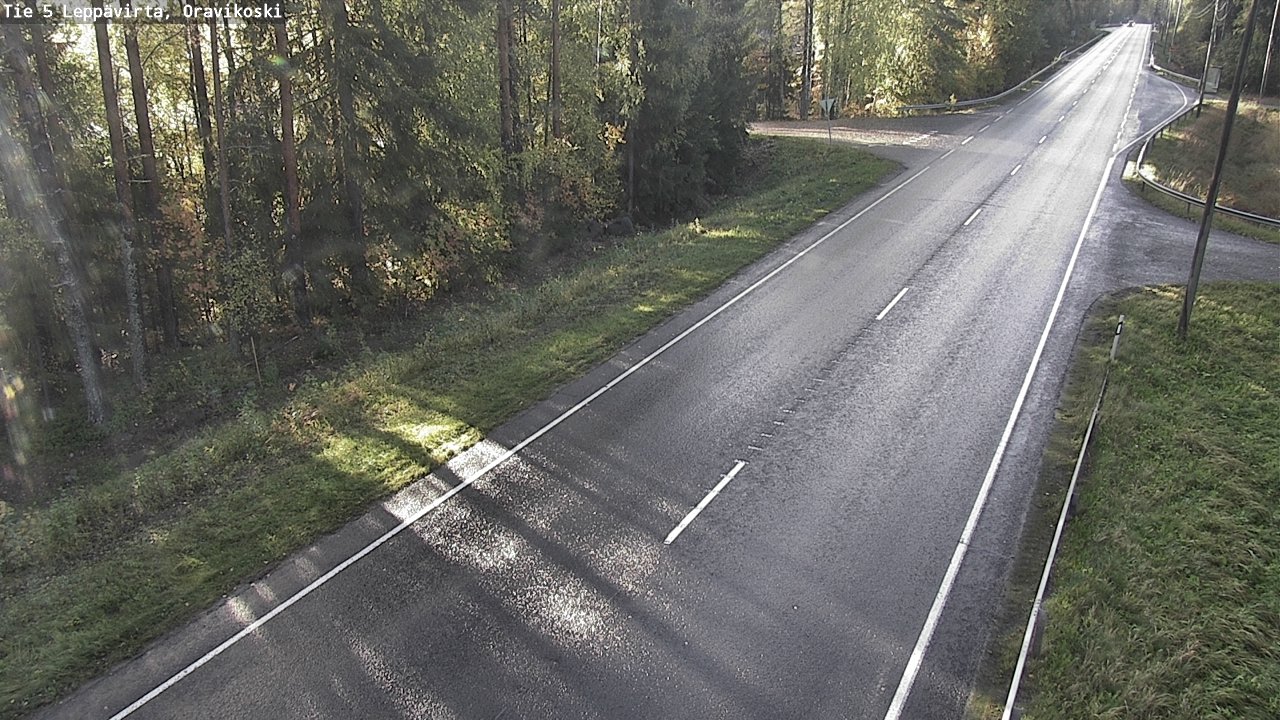 Weather Camera Image Road 5 Leppävirta, Oravikoski, Leppävirta, Pohjois-Savo