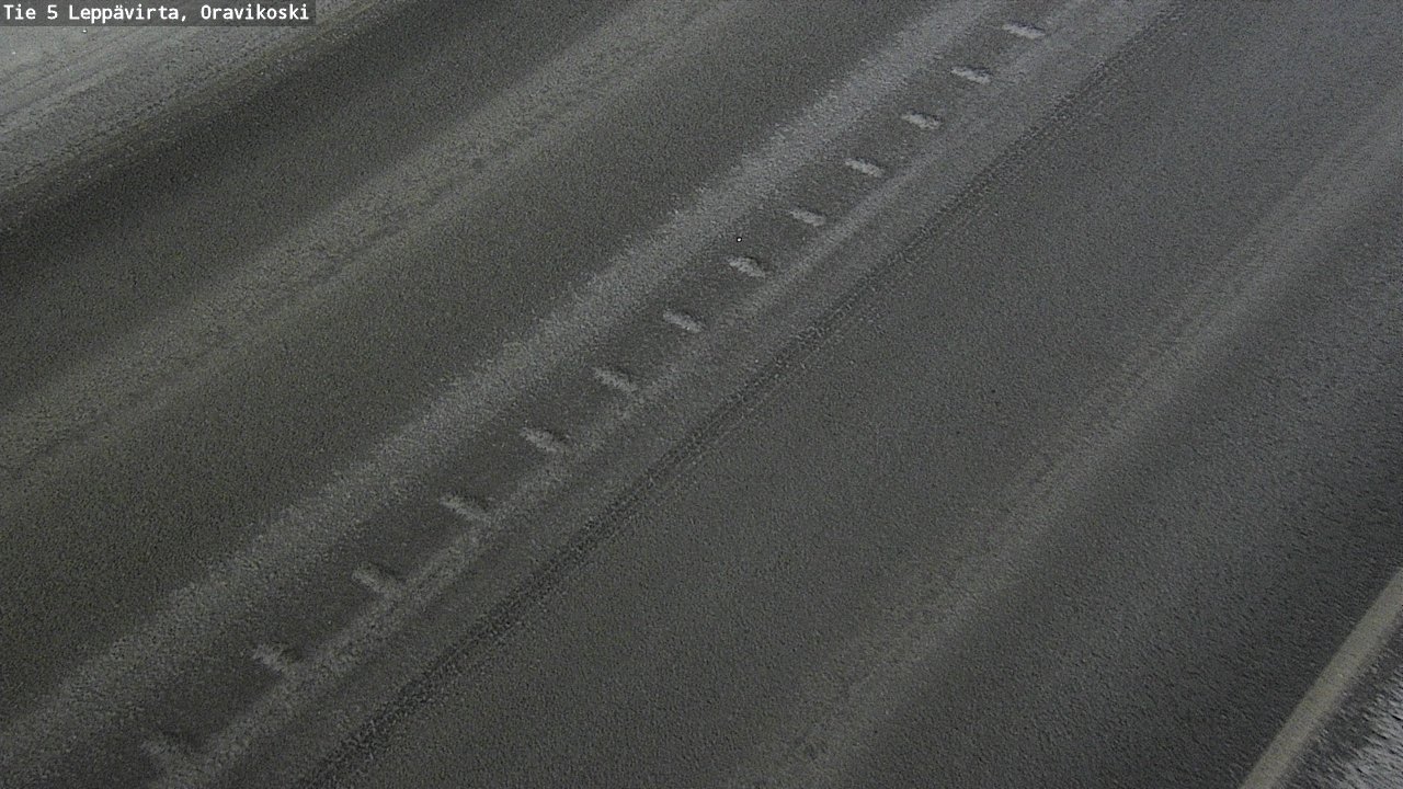 Weather Camera Image Väg 5 Leppävirta, Oravikoski, Leppävirta, Pohjois-Savo