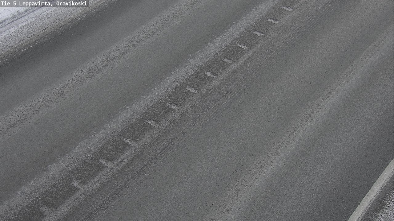 Weather Camera Image Väg 5 Leppävirta, Oravikoski, Leppävirta, Pohjois-Savo