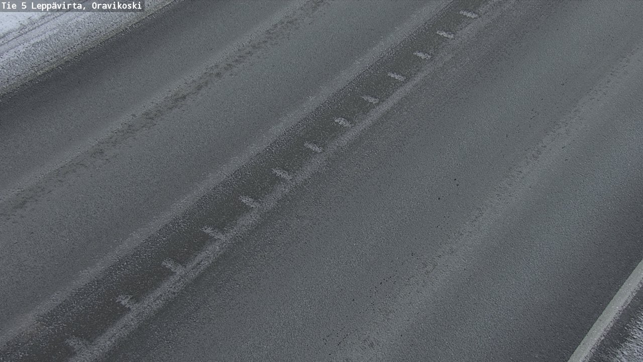 Weather Camera Image Väg 5 Leppävirta, Oravikoski, Leppävirta, Pohjois-Savo