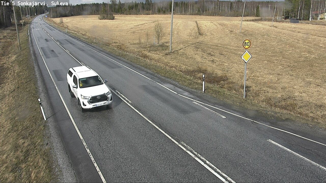 Weather Camera Image Road 5 Sonkajärvi, Sukeva, Sonkajärvi, Pohjois-Savo