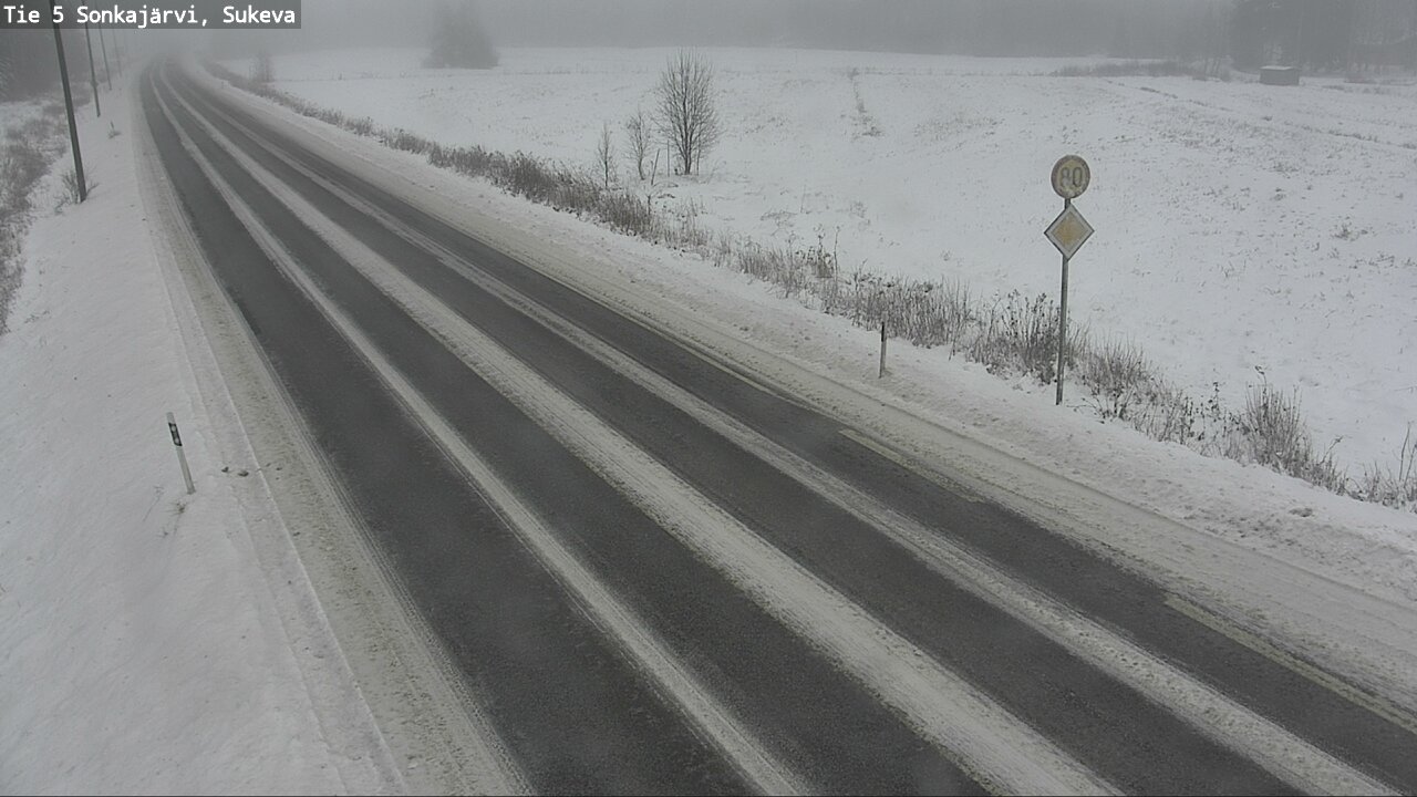 Weather Camera Image Road 5 Sonkajärvi, Sukeva, Sonkajärvi, Pohjois-Savo