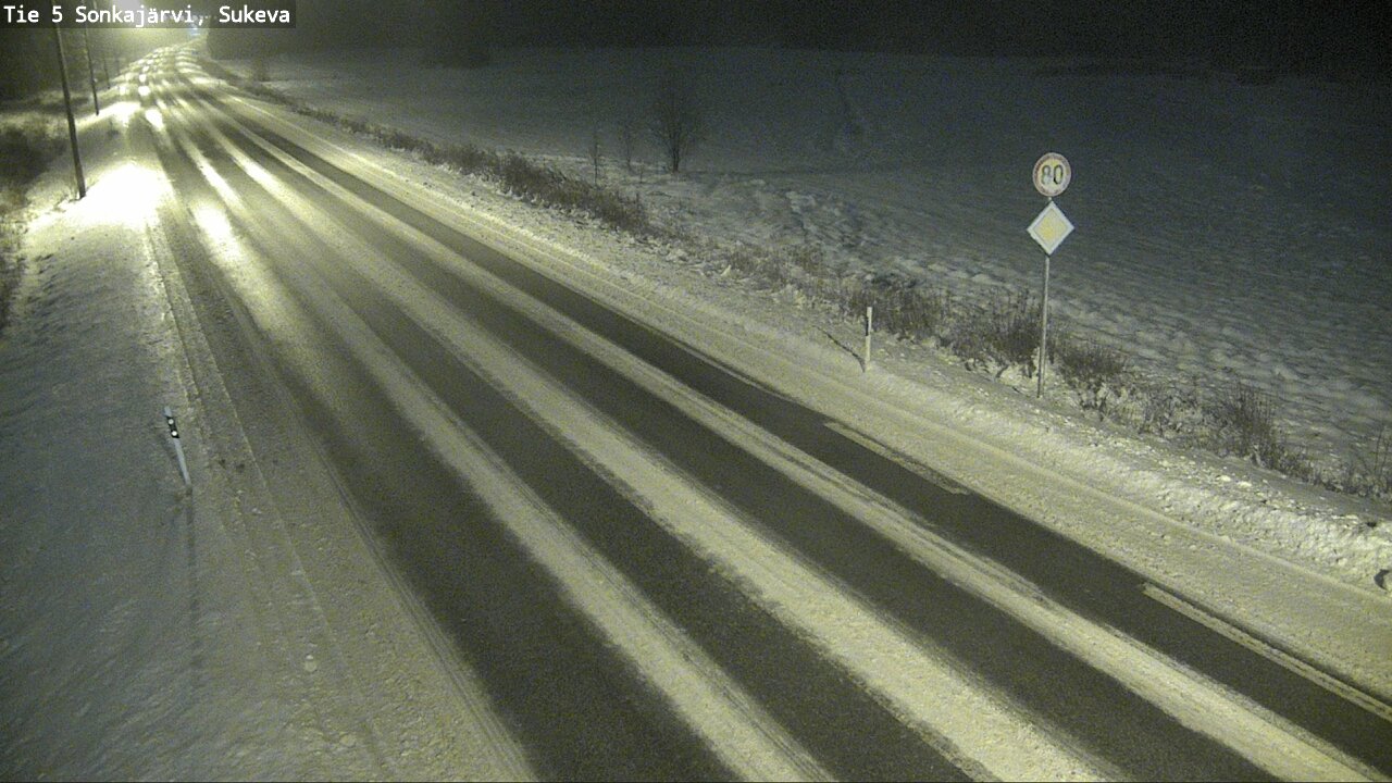 Weather Camera Image Road 5 Sonkajärvi, Sukeva, Sonkajärvi, Pohjois-Savo