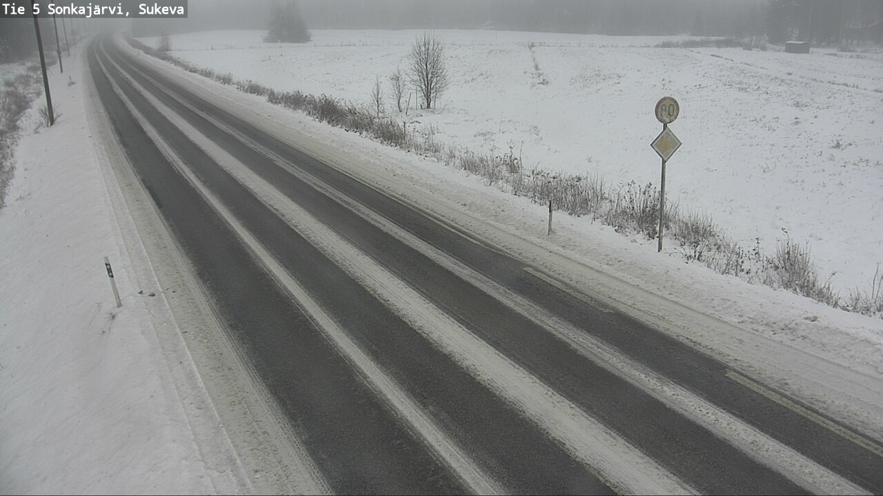 Weather Camera Image Road 5 Sonkajärvi, Sukeva, Sonkajärvi, Pohjois-Savo