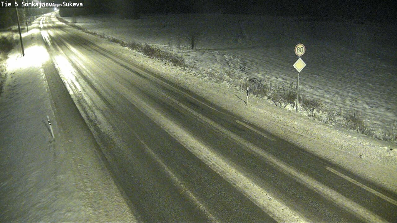 Weather Camera Image Road 5 Sonkajärvi, Sukeva, Sonkajärvi, Pohjois-Savo
