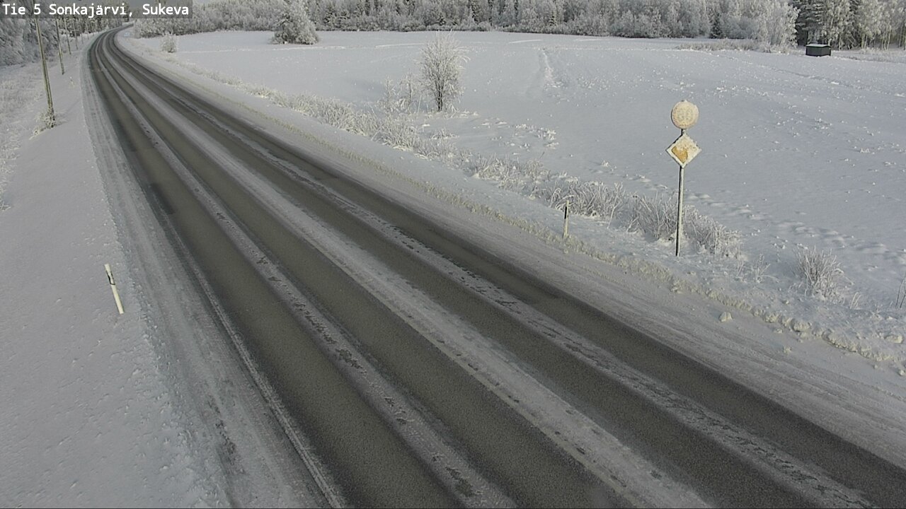 Weather Camera Image Väg 5 Sonkajärvi, Sukeva, Sonkajärvi, Pohjois-Savo