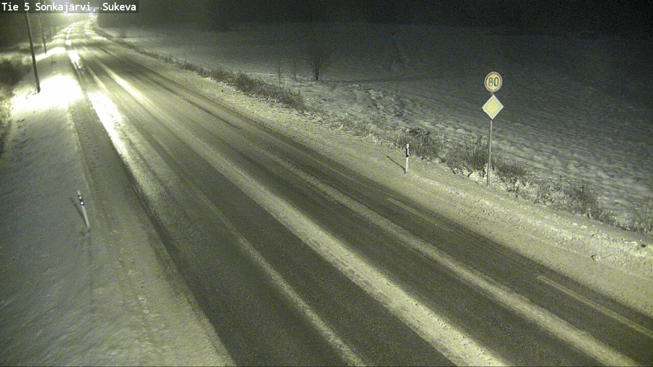 Weather Camera Image Road 5 Sonkajärvi, Sukeva, Sonkajärvi, Pohjois-Savo