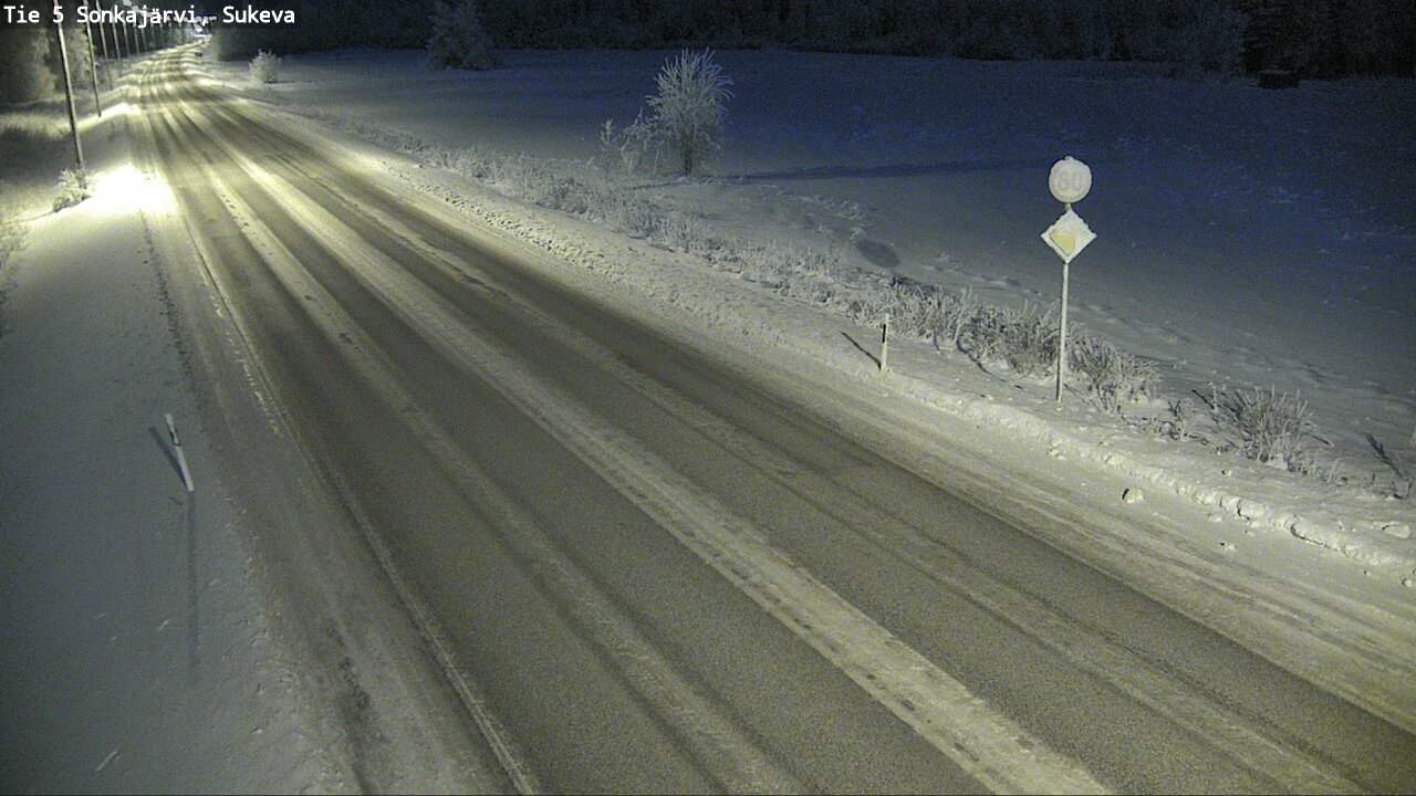 Weather Camera Image Väg 5 Sonkajärvi, Sukeva, Sonkajärvi, Pohjois-Savo