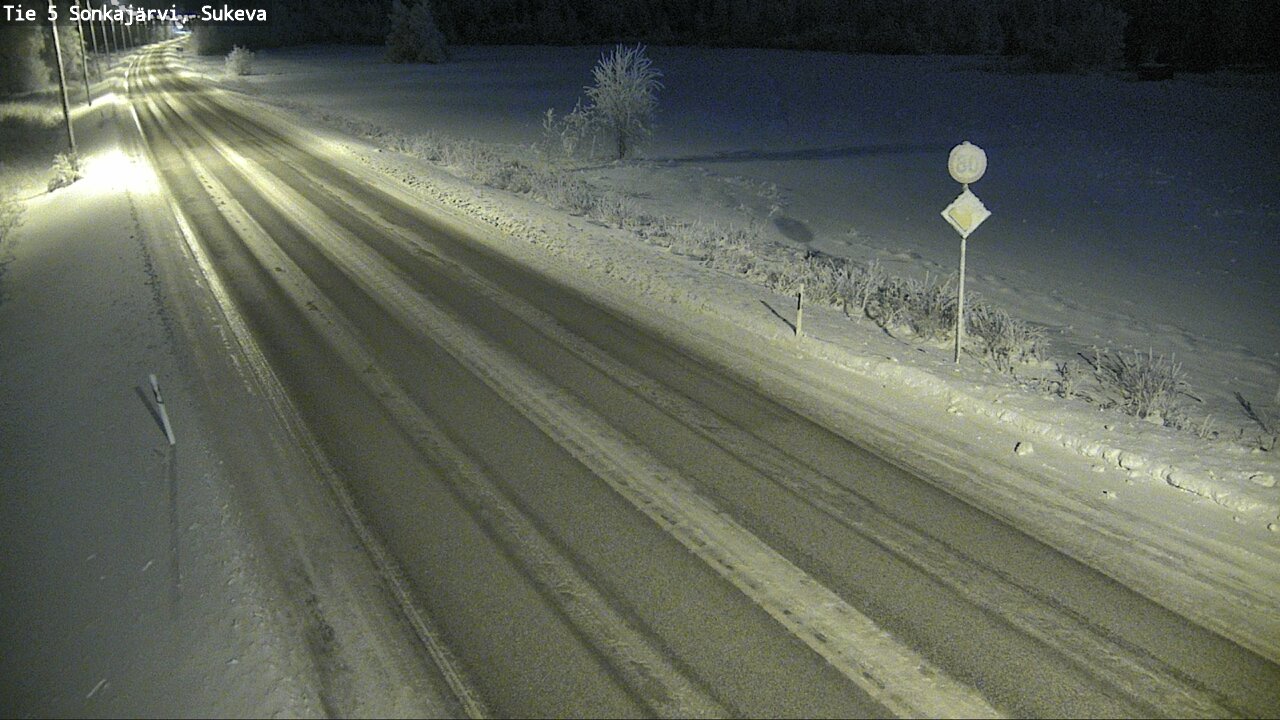 Weather Camera Image Väg 5 Sonkajärvi, Sukeva, Sonkajärvi, Pohjois-Savo