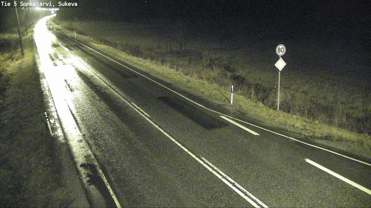 Weather Camera Image Väg 5 Sonkajärvi, Sukeva, Sonkajärvi, Pohjois-Savo