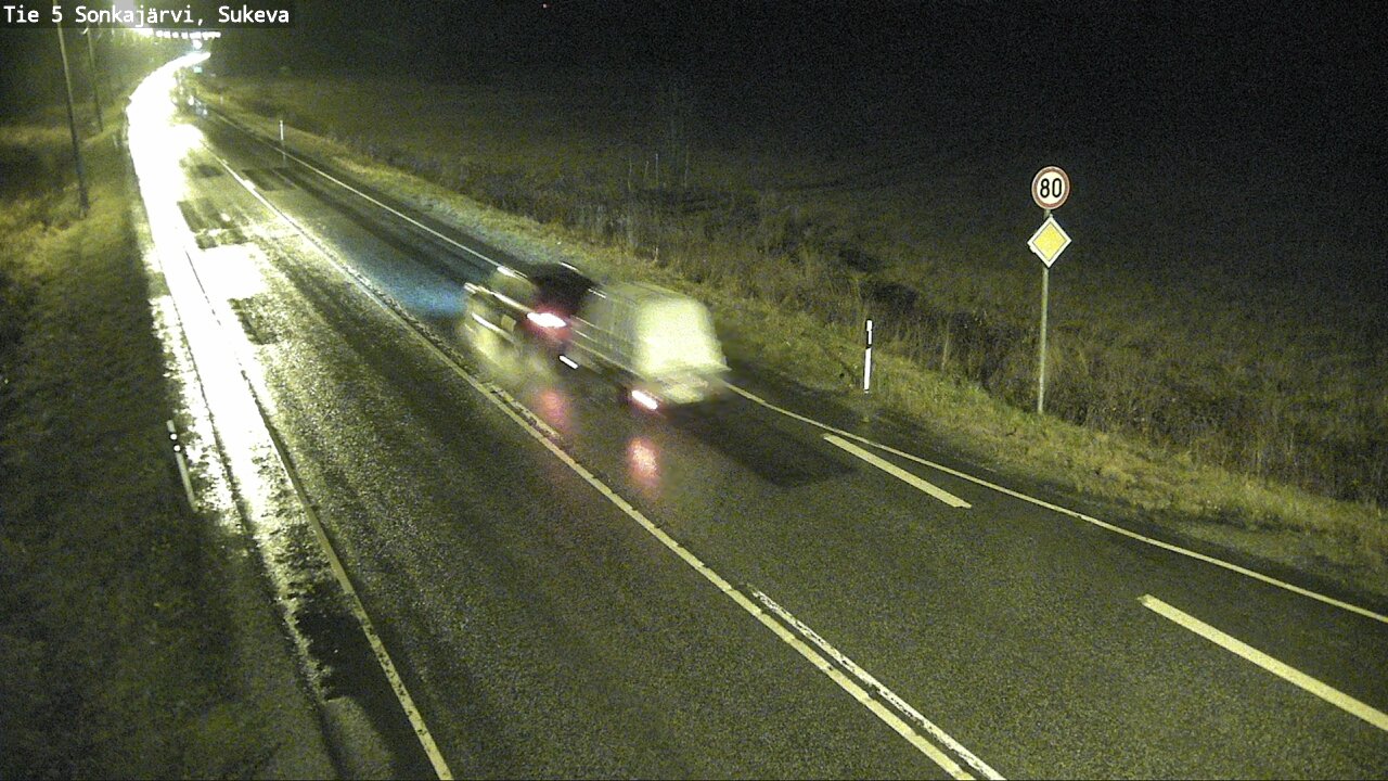 Weather Camera Image Väg 5 Sonkajärvi, Sukeva, Sonkajärvi, Pohjois-Savo