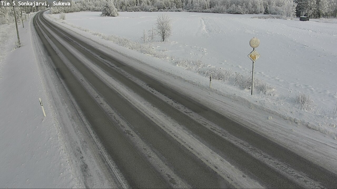 Weather Camera Image Väg 5 Sonkajärvi, Sukeva, Sonkajärvi, Pohjois-Savo