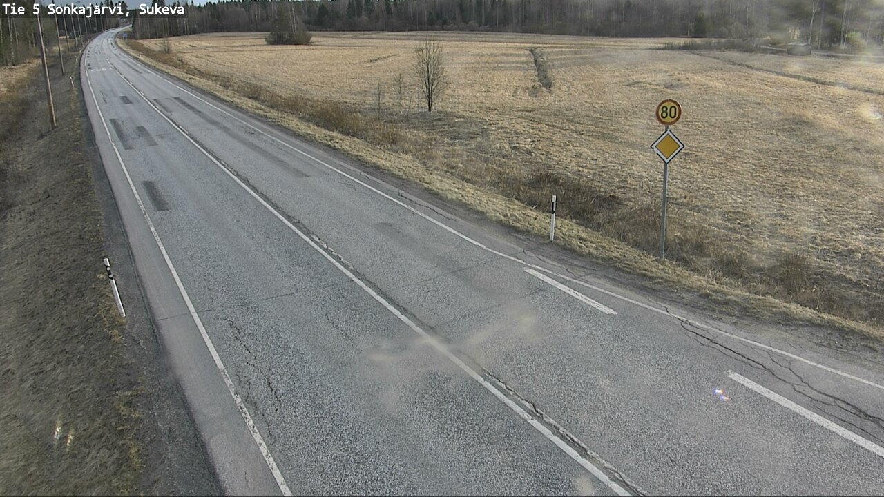 Weather Camera Image Road 5 Sonkajärvi, Sukeva, Sonkajärvi, Pohjois-Savo
