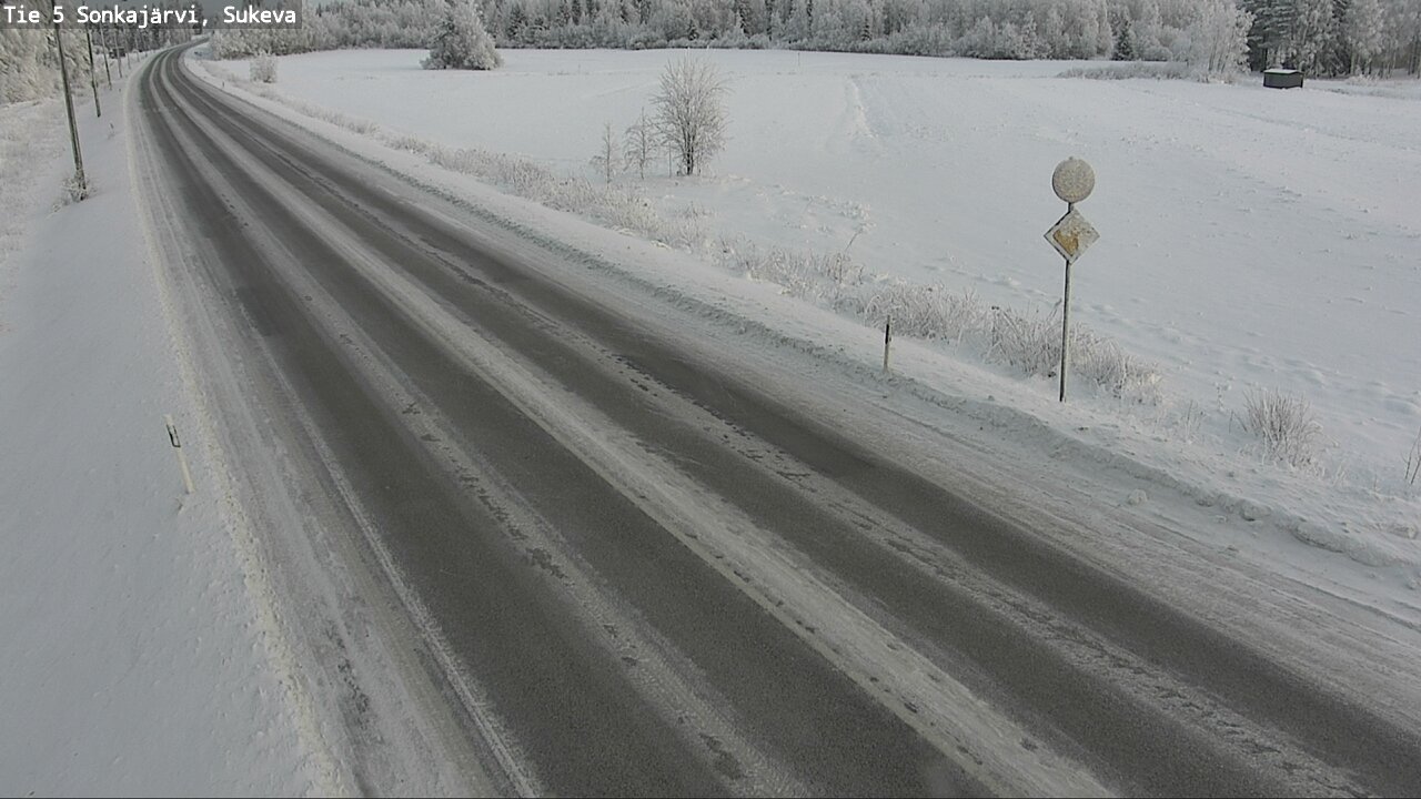 Weather Camera Image Väg 5 Sonkajärvi, Sukeva, Sonkajärvi, Pohjois-Savo