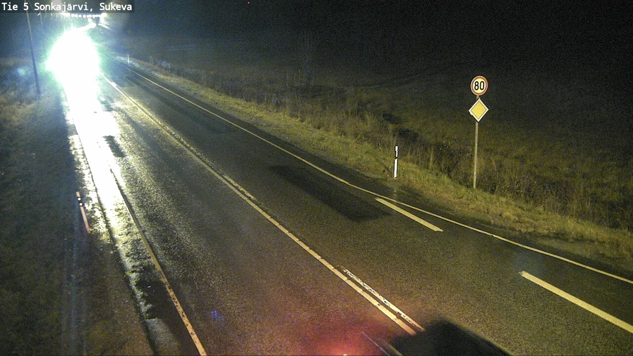 Weather Camera Image Väg 5 Sonkajärvi, Sukeva, Sonkajärvi, Pohjois-Savo