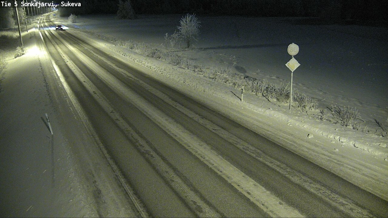 Weather Camera Image Väg 5 Sonkajärvi, Sukeva, Sonkajärvi, Pohjois-Savo