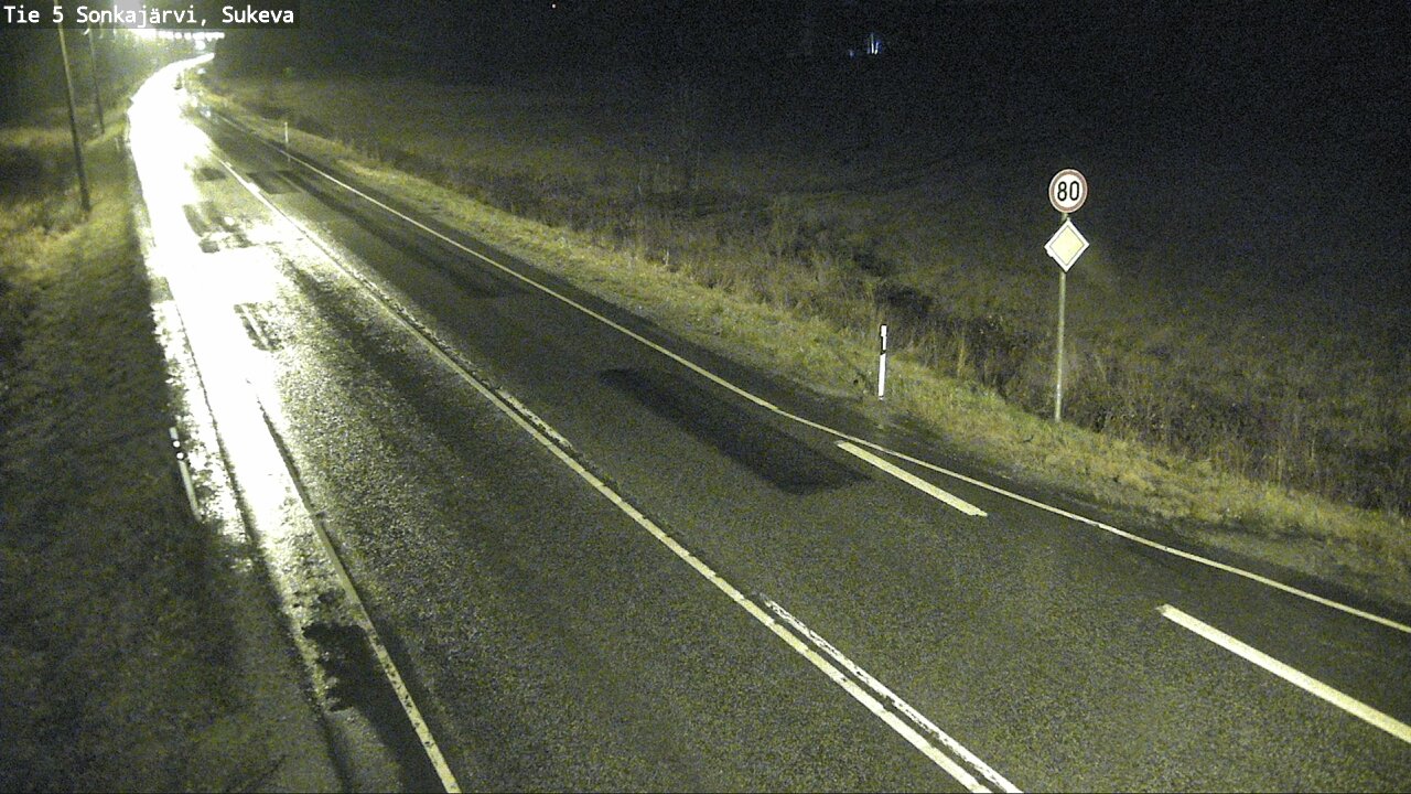 Weather Camera Image Väg 5 Sonkajärvi, Sukeva, Sonkajärvi, Pohjois-Savo