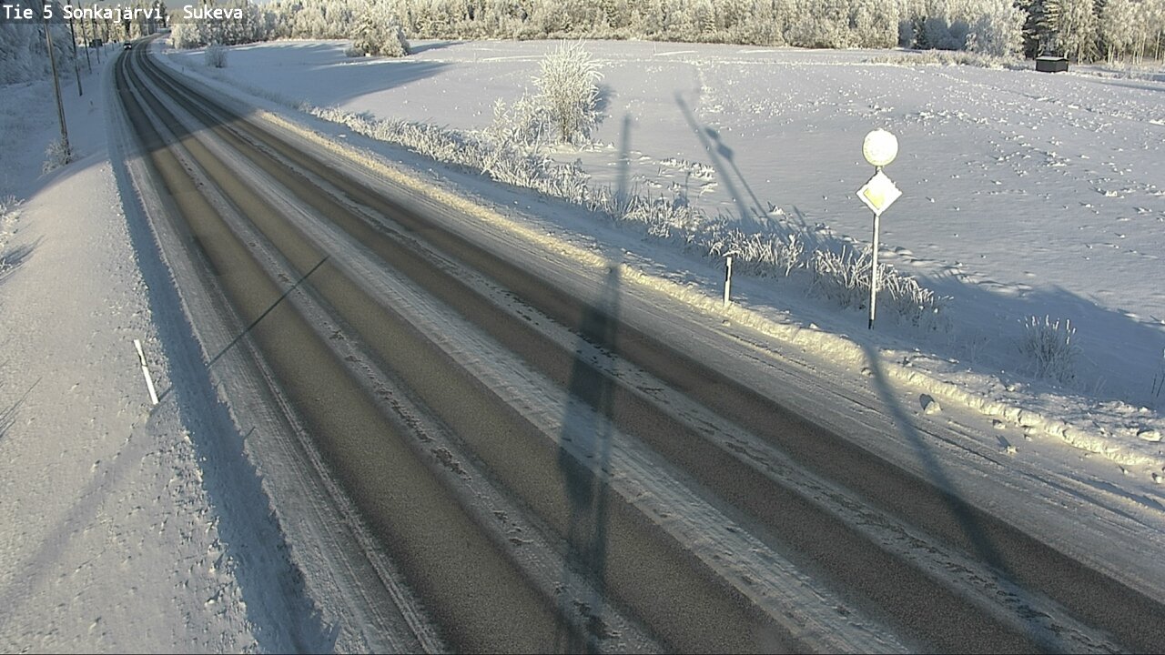 Weather Camera Image Väg 5 Sonkajärvi, Sukeva, Sonkajärvi, Pohjois-Savo