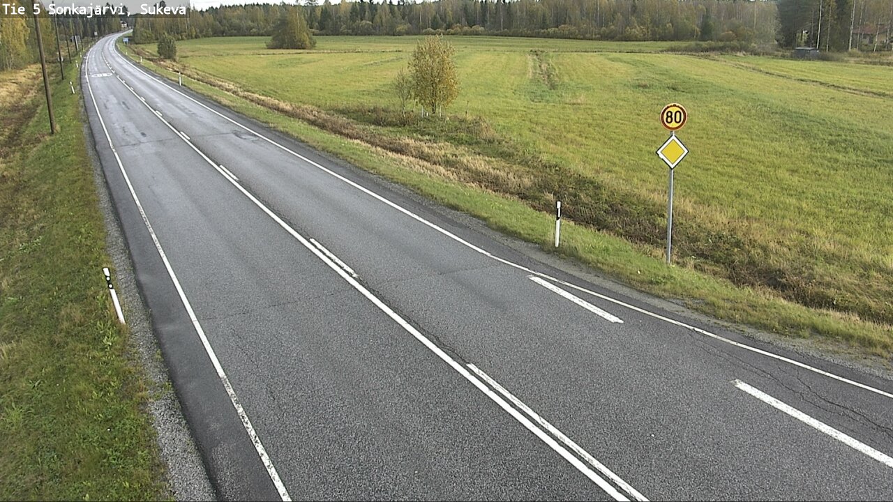 Weather Camera Image Road 5 Sonkajärvi, Sukeva, Sonkajärvi, Pohjois-Savo