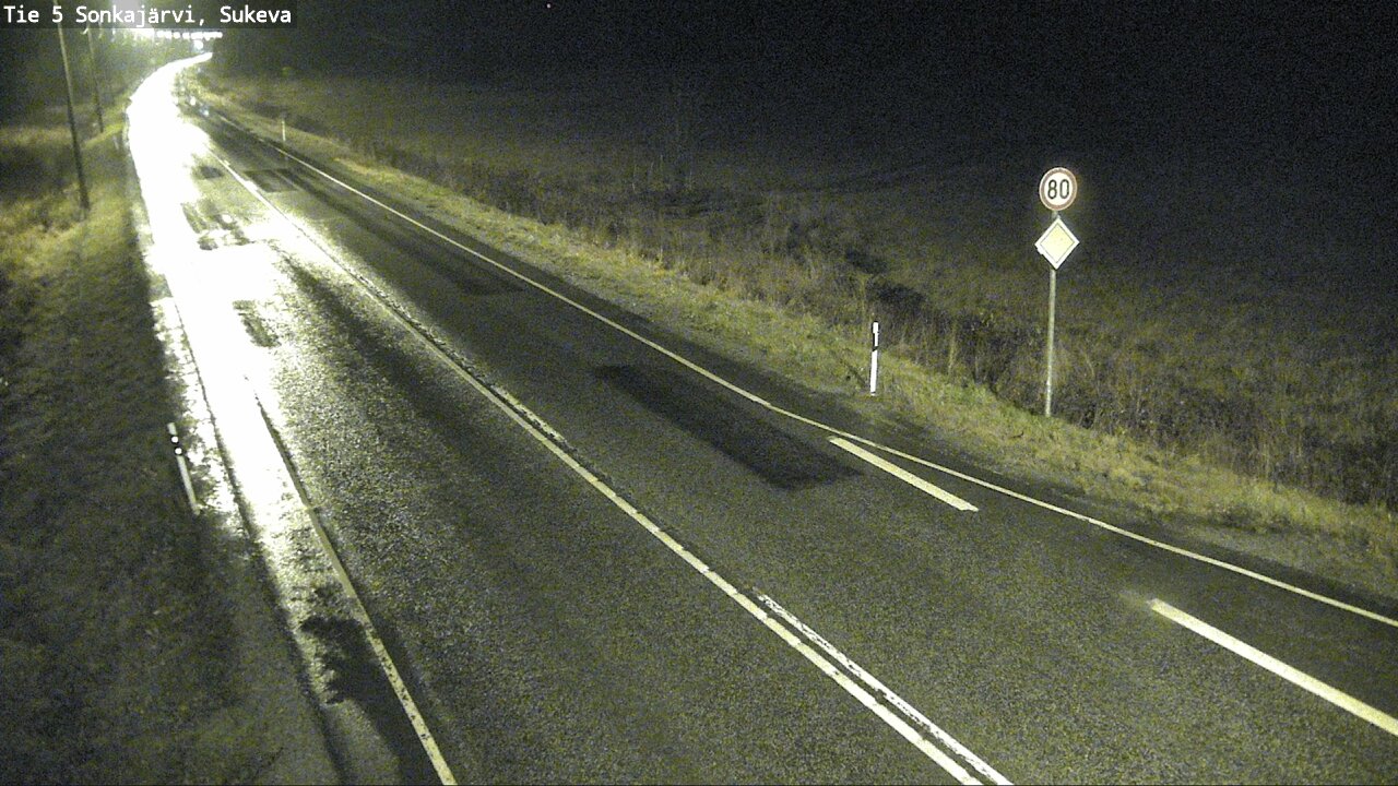 Weather Camera Image Väg 5 Sonkajärvi, Sukeva, Sonkajärvi, Pohjois-Savo