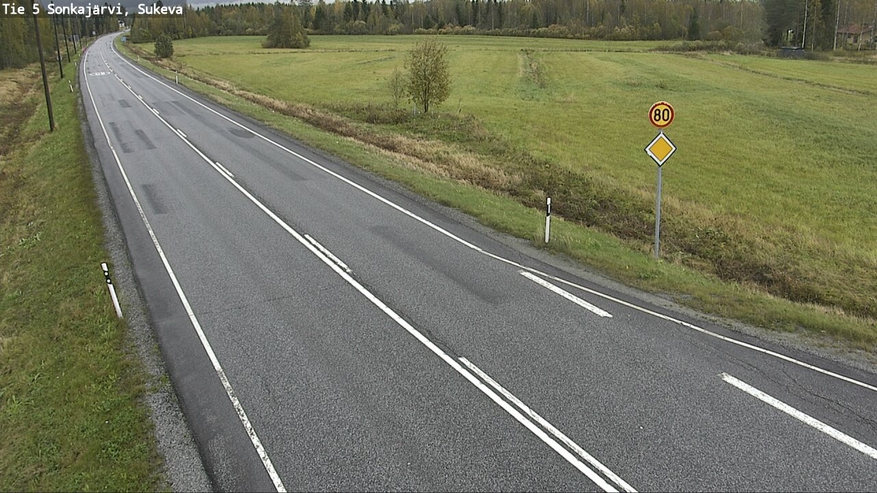 Weather Camera Image Road 5 Sonkajärvi, Sukeva, Sonkajärvi, Pohjois-Savo