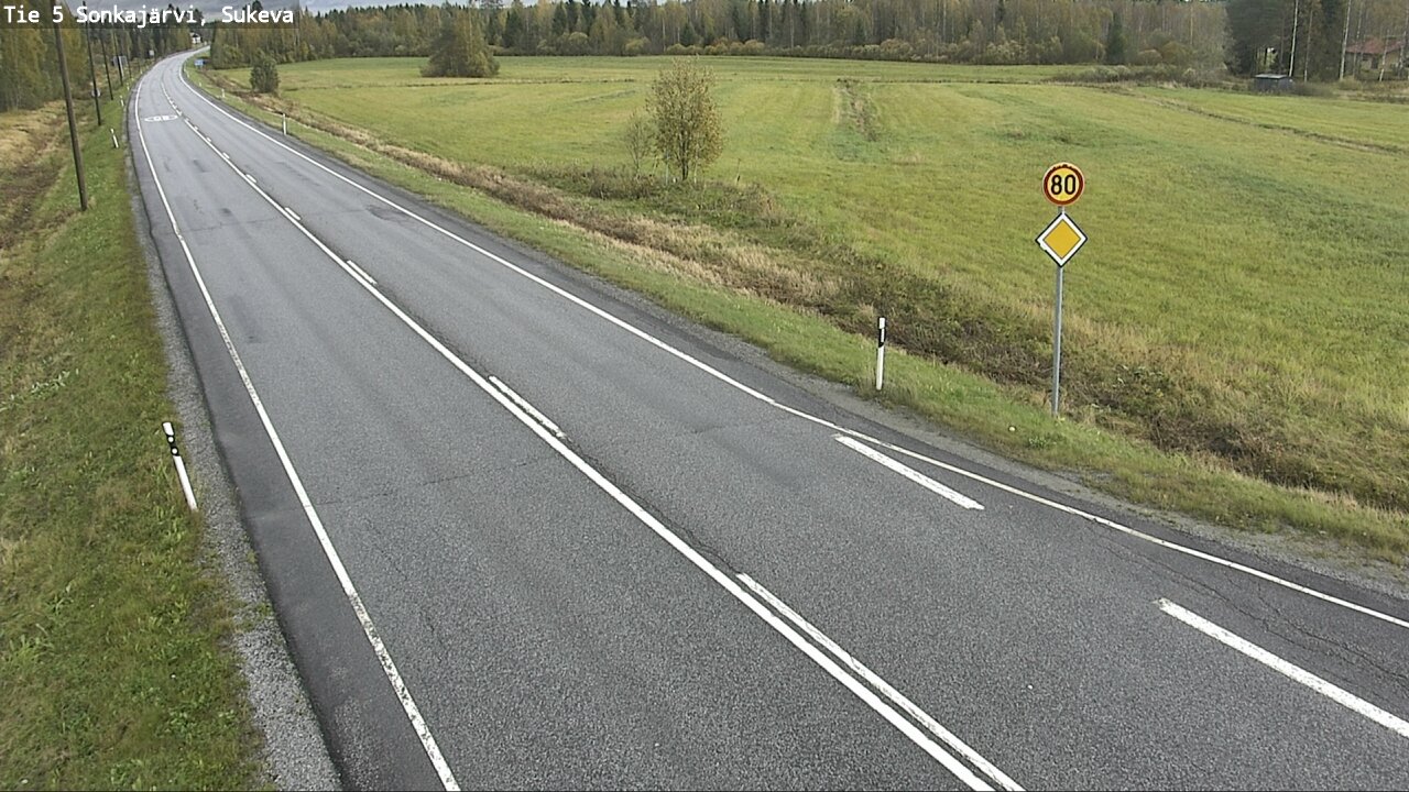 Weather Camera Image Road 5 Sonkajärvi, Sukeva, Sonkajärvi, Pohjois-Savo