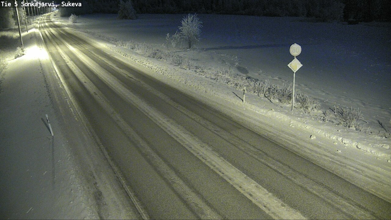 Weather Camera Image Väg 5 Sonkajärvi, Sukeva, Sonkajärvi, Pohjois-Savo