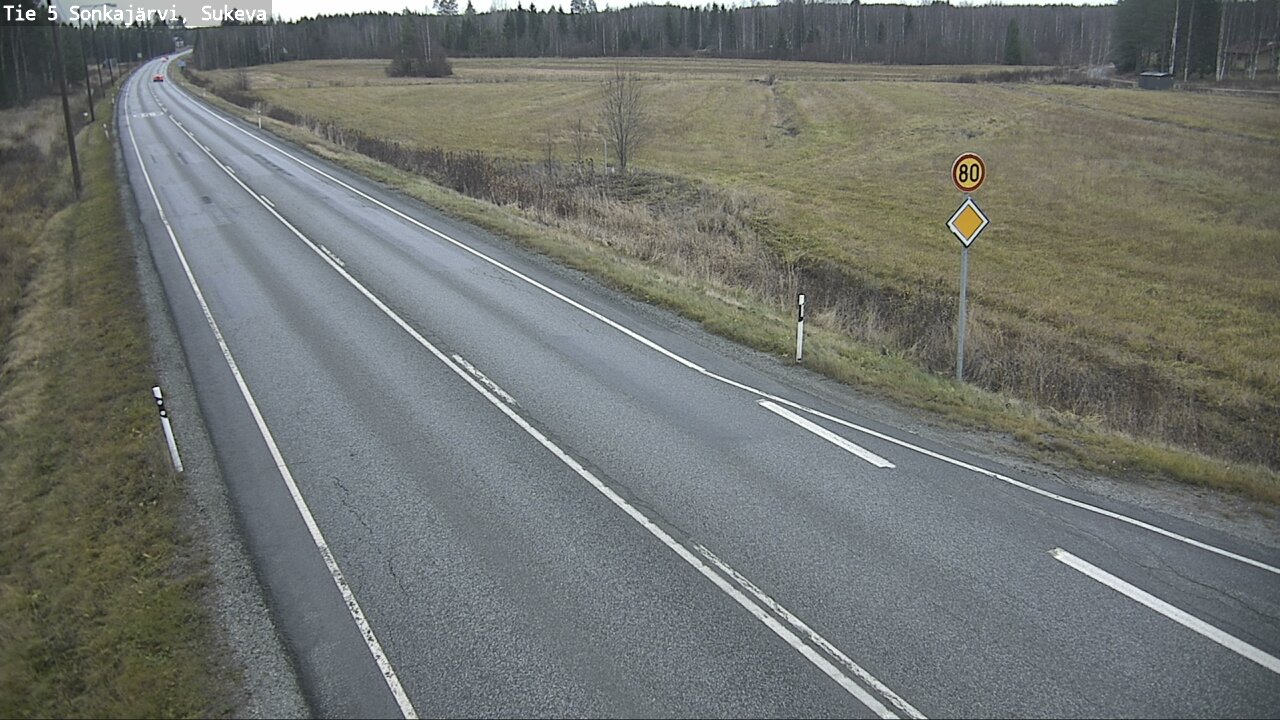 Weather Camera Image Väg 5 Sonkajärvi, Sukeva, Sonkajärvi, Pohjois-Savo