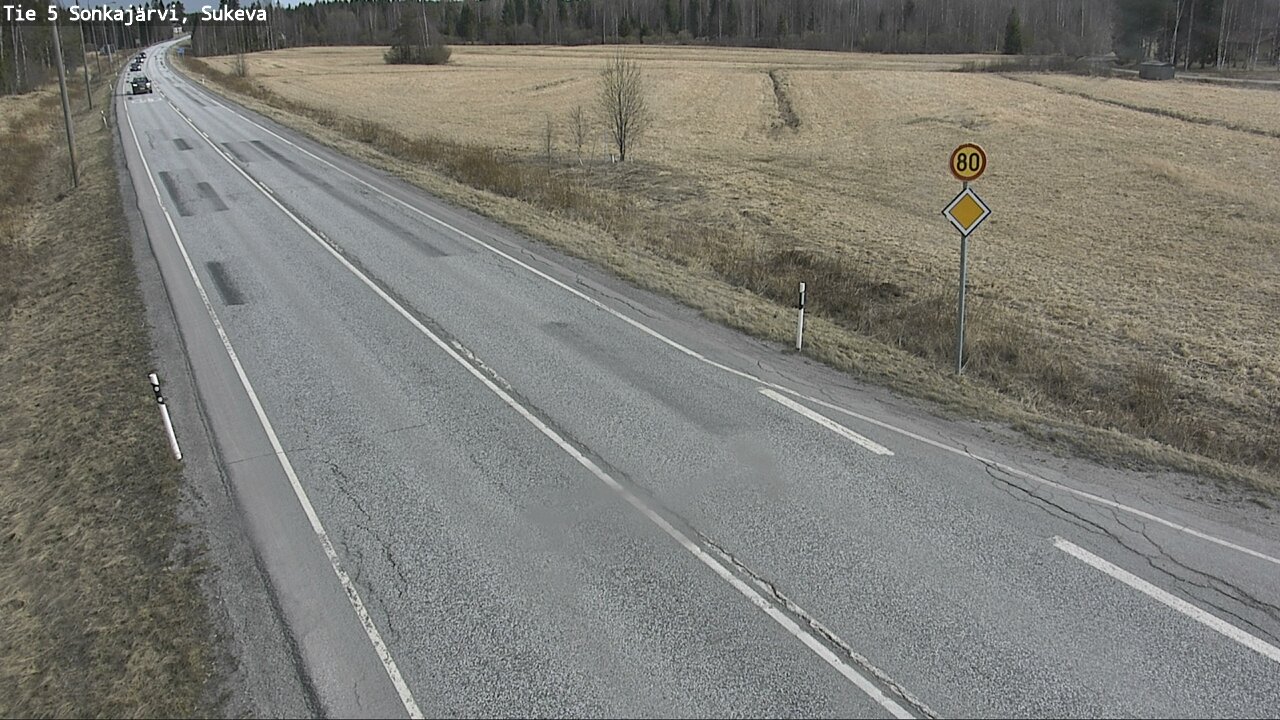 Weather Camera Image Road 5 Sonkajärvi, Sukeva, Sonkajärvi, Pohjois-Savo