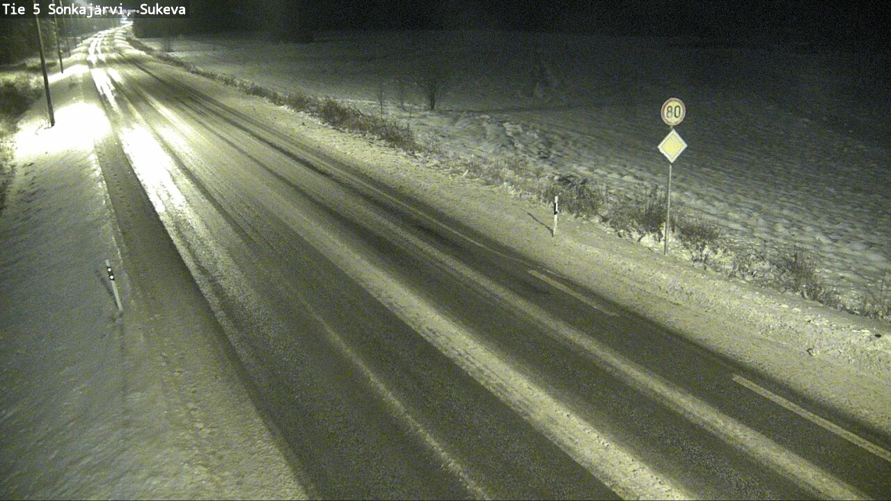 Weather Camera Image Road 5 Sonkajärvi, Sukeva, Sonkajärvi, Pohjois-Savo