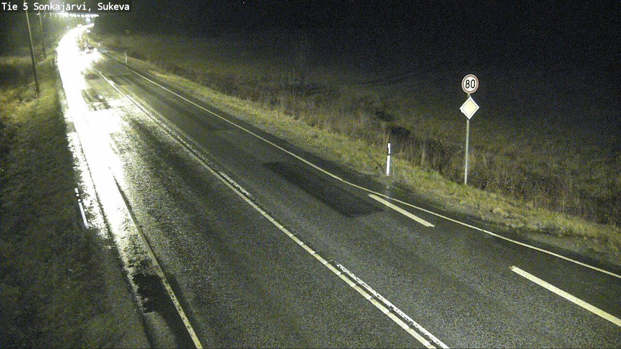 Weather Camera Image Väg 5 Sonkajärvi, Sukeva, Sonkajärvi, Pohjois-Savo