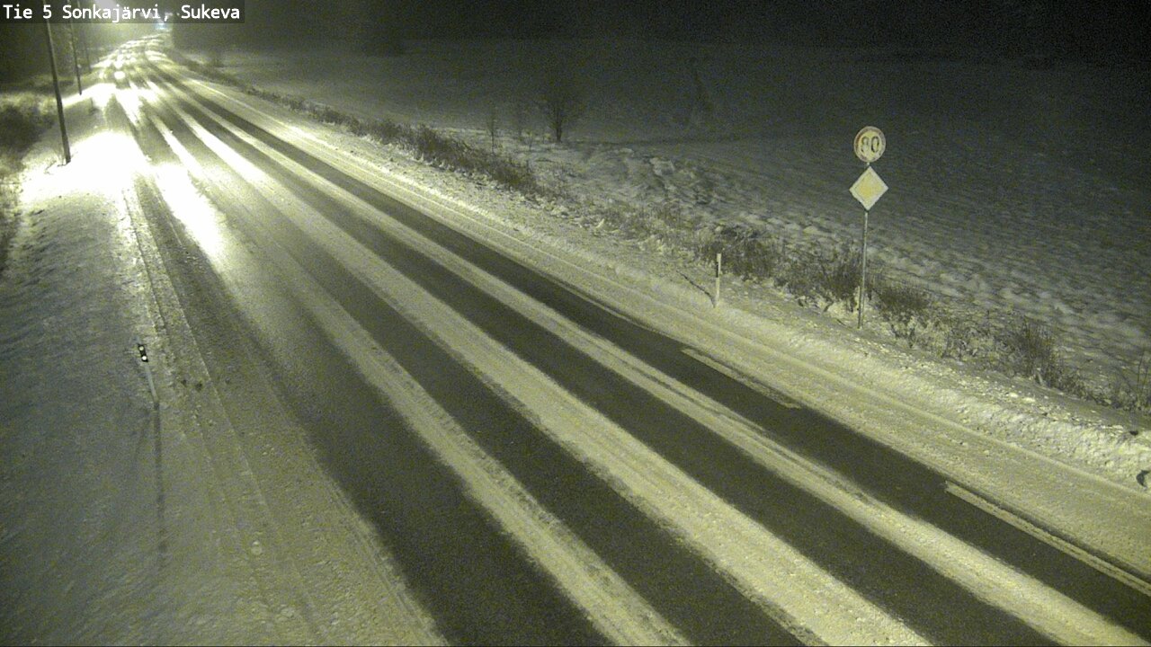 Weather Camera Image Road 5 Sonkajärvi, Sukeva, Sonkajärvi, Pohjois-Savo