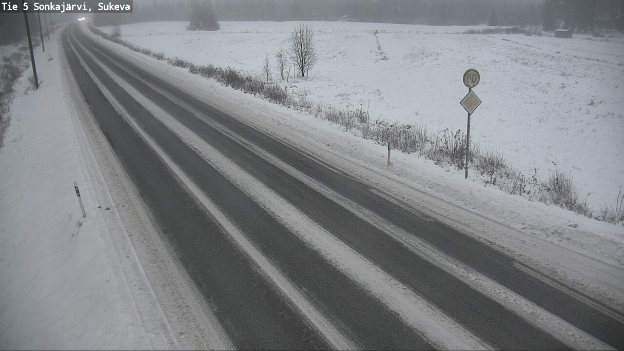 Weather Camera Image Road 5 Sonkajärvi, Sukeva, Sonkajärvi, Pohjois-Savo