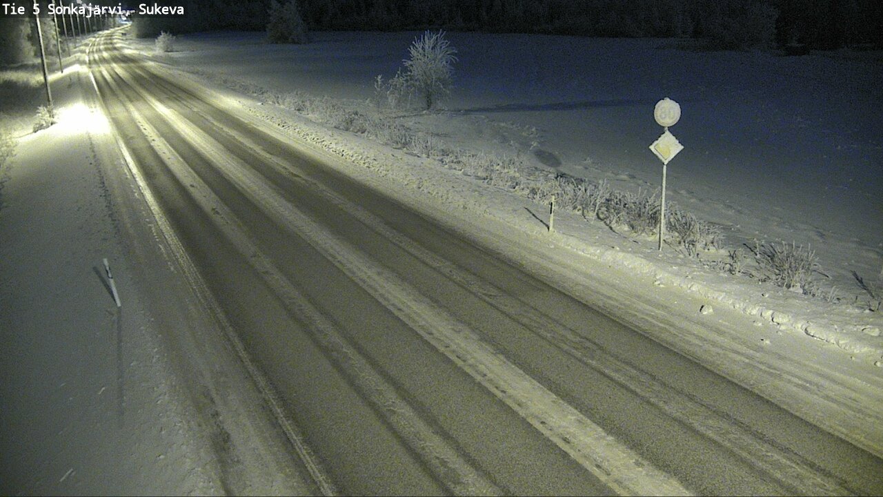 Weather Camera Image Väg 5 Sonkajärvi, Sukeva, Sonkajärvi, Pohjois-Savo