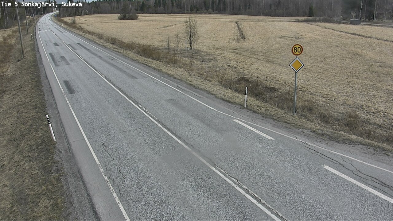 Weather Camera Image Road 5 Sonkajärvi, Sukeva, Sonkajärvi, Pohjois-Savo