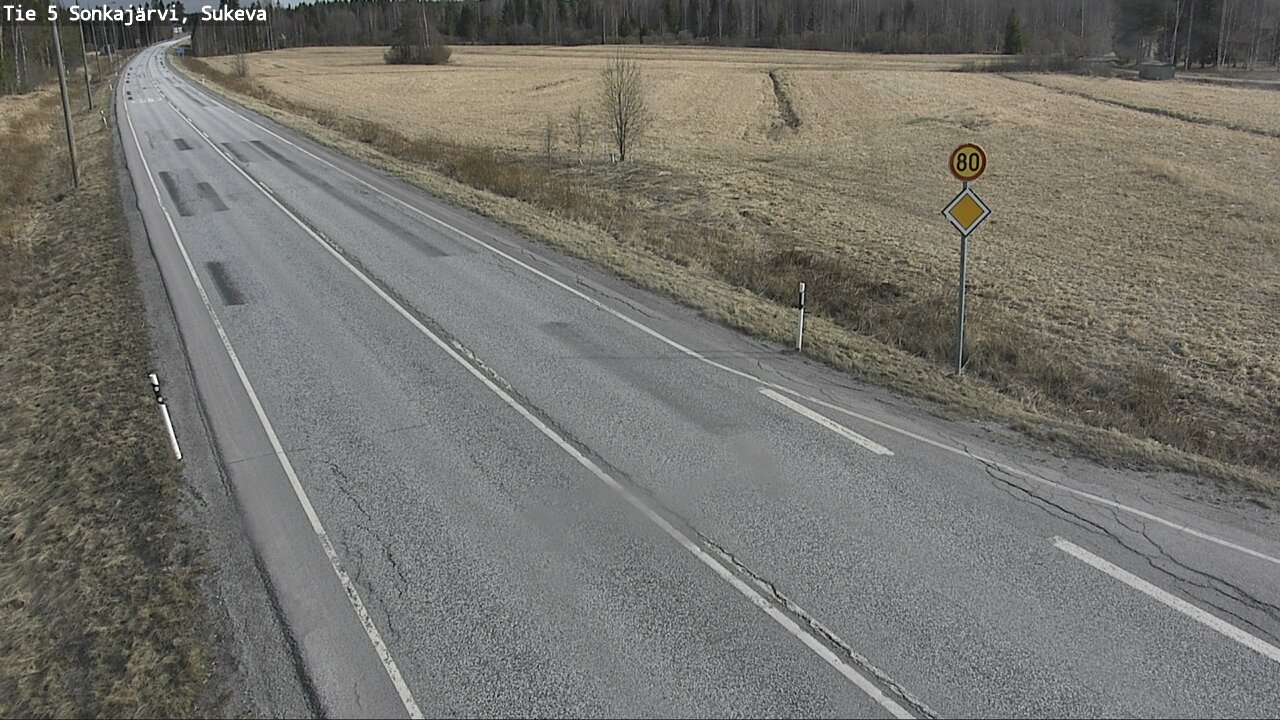 Weather Camera Image Road 5 Sonkajärvi, Sukeva, Sonkajärvi, Pohjois-Savo